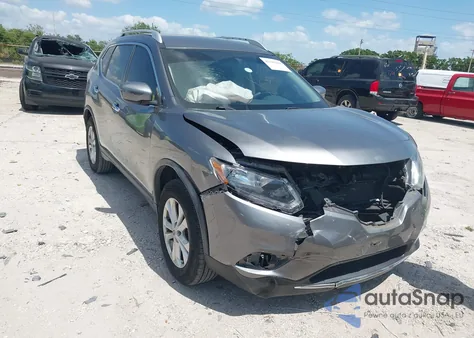 2016 Nissan Rogue Sv из США, поврежденный, VIN KNMAT2MV8GP697352